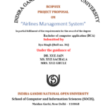 airlines management system project report