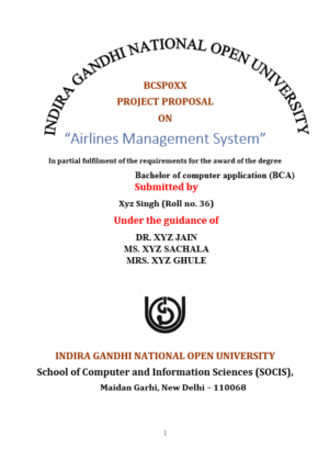 airlines management system project report